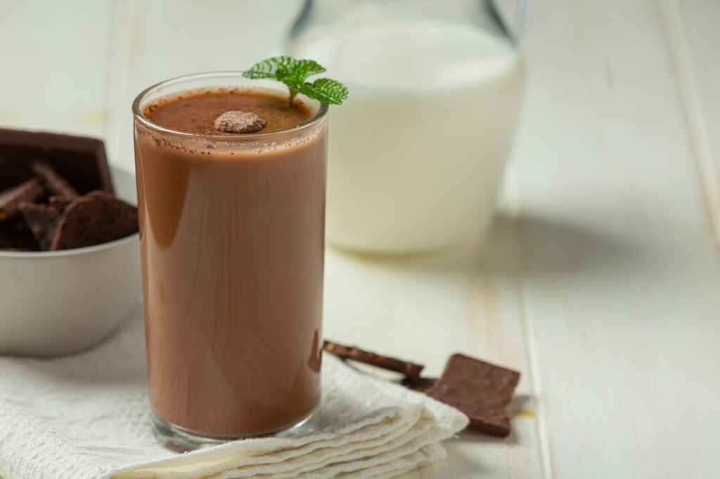 Chocolate protein shake